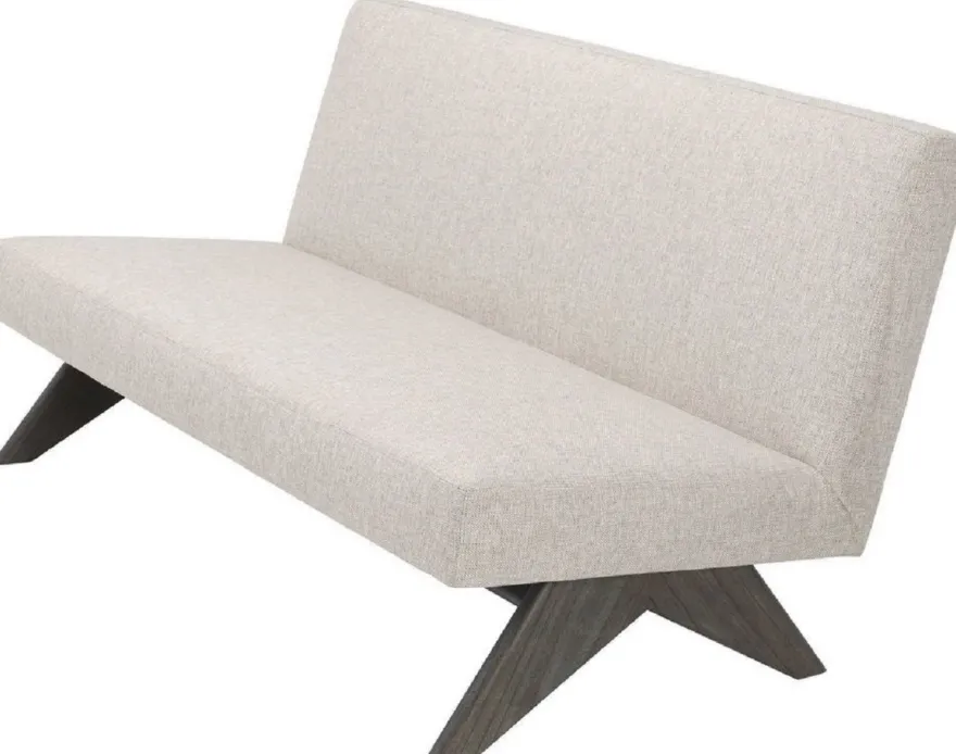 Casa Padrino Luxus Couch Naturfarben / Braun 152 x 81 x H. 75 cm - Wohnzimmer Sofa - Luxus Wohnzimmer Möbel