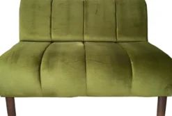 Casa Padrino Luxus Couch Old Green 121 x 75 x H. 87 cm - Wohnzimmer Sofa mit edlem Samtstoff