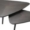 Casa Padrino Luxus Couchtisch Set Mokkafarben - 2 Massivholz Wohnzimmertische - Wohnzimmer Möbel - Luxus Qualität