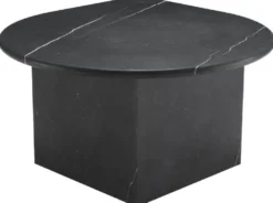 Casa Padrino Luxus Couchtisch Set Schwarz - 3 Wohnzimmertische aus hochwertigem Marmor - Luxus Wohnzimmer Möbel