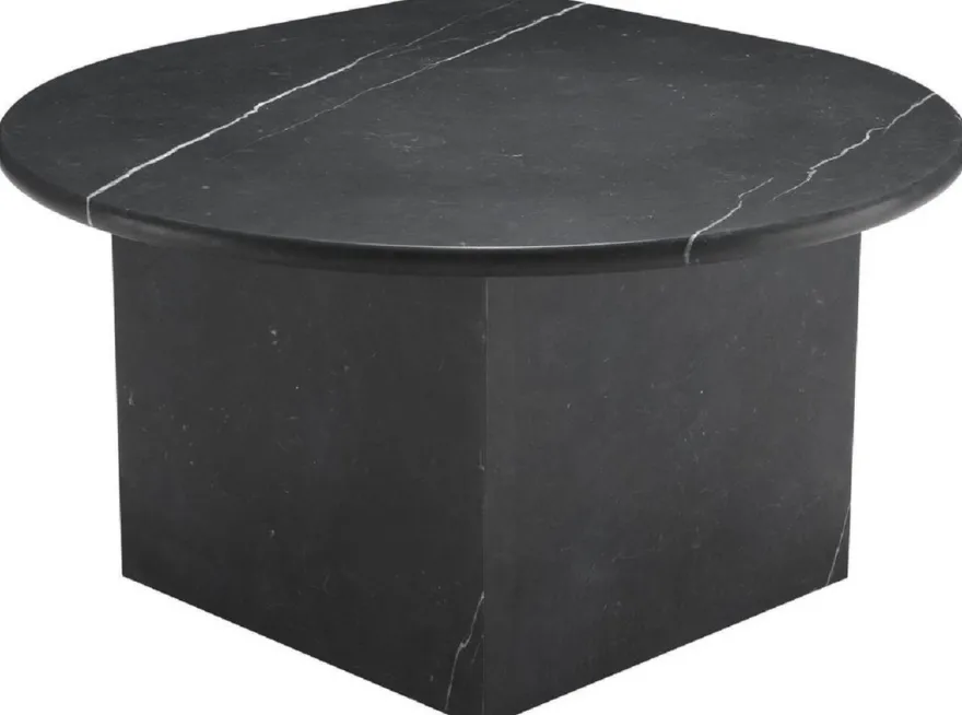 Casa Padrino Luxus Couchtisch Set Schwarz - 3 Wohnzimmertische aus hochwertigem Marmor - Luxus Wohnzimmer Möbel
