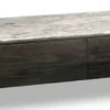 Casa Padrino Luxus Couchtisch mit 2 Schubladen Schwarz / Weiß 150 x 80 x H. 38 cm - Wohnzimmertisch mit Marmorplatte - Luxus Möbel