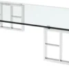 Casa Padrino Luxus Couchtisch / Wohnzimmertisch Silber 180 x 90 x H. 32,2 cm - Luxus Kollektion