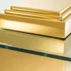 Casa Padrino Luxus Couchtisch / Wohnzimmertisch Gold 105 x 105 x H. 44 cm - Luxus Wohnzimmermöbel