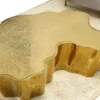 Casa Padrino Luxus Couchtisch Gold 127 x 90 x H. 30 cm - Edelstahl Wohnzimmertisch - Luxus Wohnzimmer & Hotel Möbel