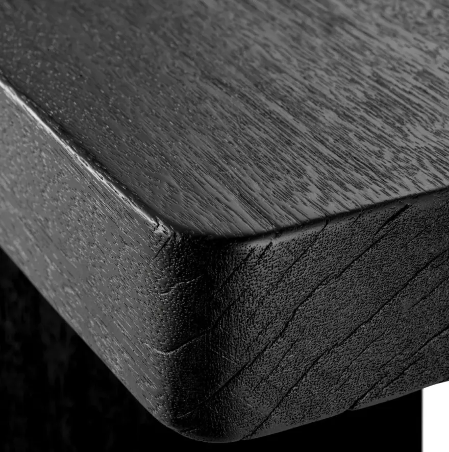 Casa Padrino Luxus Couchtisch Schwarz 240 x 35 x H. 41 cm - Riesiger Massivholz Wohnzimmertisch - Wohnzimmer Möbel - Hotel Möbel - Luxus Möbel - Luxus Einrichtung