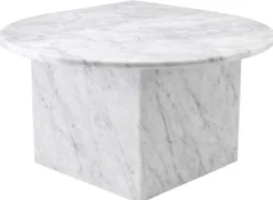 Casa Padrino Luxus Couchtisch Set Weiß - 3 Wohnzimmertische aus hochwertigem Carrara Marmor - Luxus Möbel