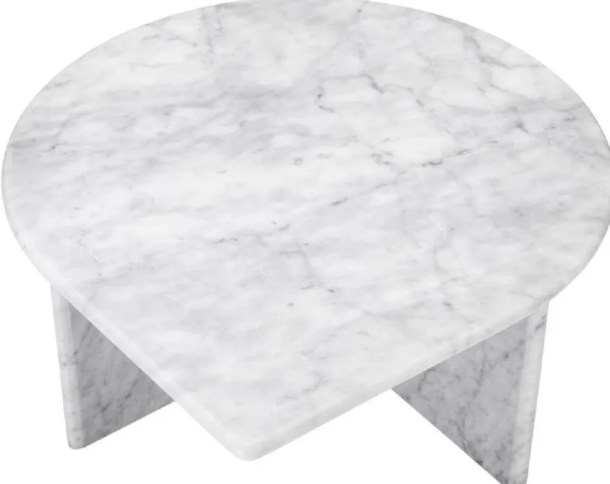 Casa Padrino Luxus Couchtisch Set Weiß - 3 Wohnzimmertische aus hochwertigem Carrara Marmor - Luxus Möbel