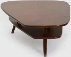 Casa Padrino Luxus Couchtisch Dunkelbraun 105 x 84 x H. 39 cm - Massivholz Wohnzimmertisch - Luxus Wohnzimmer Möbel