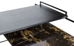 Casa Padrino Luxus Couchtisch Schwarz 100 x 100 x H. 39,5 cm - Designer Wohnzimmertisch