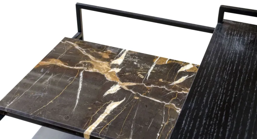 Casa Padrino Luxus Couchtisch Schwarz 60 x 60 x H. 36,5 cm - Designer Wohnzimmertisch