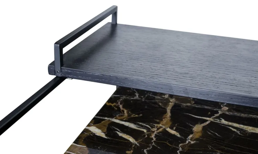 Casa Padrino Luxus Couchtisch Schwarz 60 x 60 x H. 36,5 cm - Designer Wohnzimmertisch