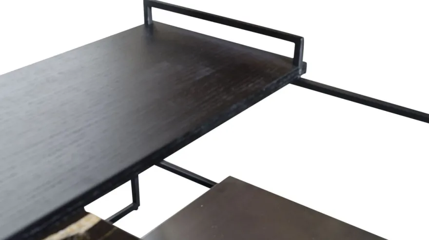 Casa Padrino Luxus Couchtisch Schwarz 60 x 60 x H. 36,5 cm - Designer Wohnzimmertisch