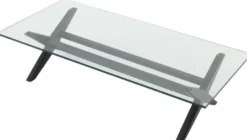 Casa Padrino Luxus Couchtisch Schwarz 160 x 80 x H. 40,5 cm - Rechteckiger Massivholz Wohnzimmertisch mit Glasplatte - Luxus Wohnzimmer Möbel