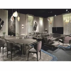 Casa Padrino Luxus Couchtisch mit 2 Beistelltischen Grau / Silber - Luxus Wohnzimmertisch Set - Luxus Möbel - Hotel Möbel - Wohnzimmer Möbel