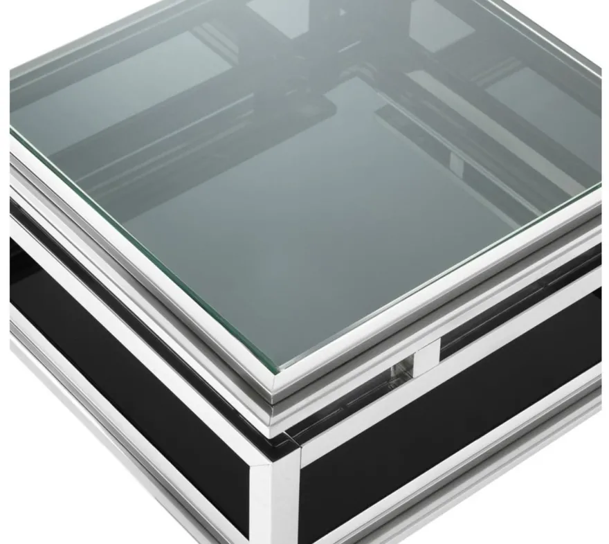 Casa Padrino Luxus Couchtisch 4er Set Silber - Designer Wohnzimmermöbel