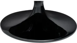 Casa Padrino Luxus Couchtisch in Schwarz und Messingfarben - Ø 90 x H. 41 cm - Runder Wohnzimmertisch im modernen Stil