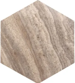Casa Padrino Luxus Couchtisch Grau 91 x 79 x H. 30 cm - 6 Eckiger Travertin Naturstein Wohnzimmertisch - Wohnzimmer Möbel - Travertin Möbel - Luxus Möbel - Luxus Einrichtung