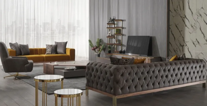 Casa Padrino Luxus Couchtisch Braun / Grau 130 x 80 x H. 32 cm - Rechteckiger Massivholz Wohnzimmertisch - Wohnzimmer Möbel - Luxus Möbel - Luxus Einrichtung