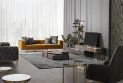 Casa Padrino Luxus Couchtisch Braun / Grau 130 x 80 x H. 32 cm - Rechteckiger Massivholz Wohnzimmertisch - Wohnzimmer Möbel - Luxus Möbel - Luxus Einrichtung