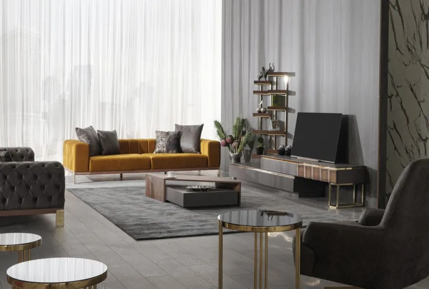 Casa Padrino Luxus Couchtisch Braun / Grau 130 x 80 x H. 32 cm - Rechteckiger Massivholz Wohnzimmertisch - Wohnzimmer Möbel - Luxus Möbel - Luxus Einrichtung