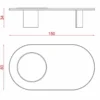 Casa Padrino Luxus Couchtisch Dunkelbraun / Silber 150 cm - Hotel & Wohnzimmer Möbel