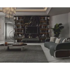 Casa Padrino Luxus Couchtisch Dunkelbraun / Silber 150 cm - Hotel & Wohnzimmer Möbel