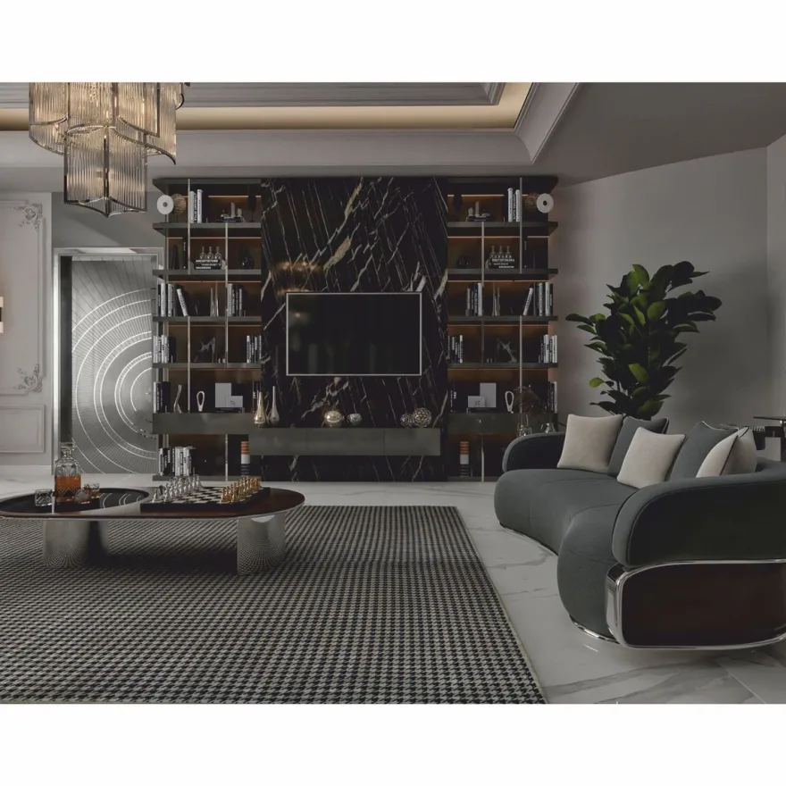 Casa Padrino Luxus Couchtisch Dunkelbraun / Silber 150 cm - Hotel & Wohnzimmer Möbel