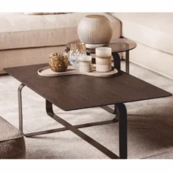Casa Padrino Luxus Couchtisch Set Dunkelbraun - Hotel & Wohnzimmer Möbel