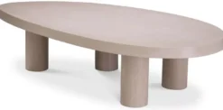 Casa Padrino Luxus Couchtisch Beige 149 x 78,5 x H. 35 cm - Massivholz Wohnzimmertisch - Wohnzimmer Möbel - Massivholz Möbel - Luxus Möbel - Luxus Einrichtung - Möbel Luxus - Luxus Qualität