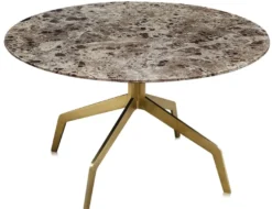 Casa Padrino Luxus Couchtisch Gold Ø 70 x H. 40 cm - Luxus Wohnzimmermöbel