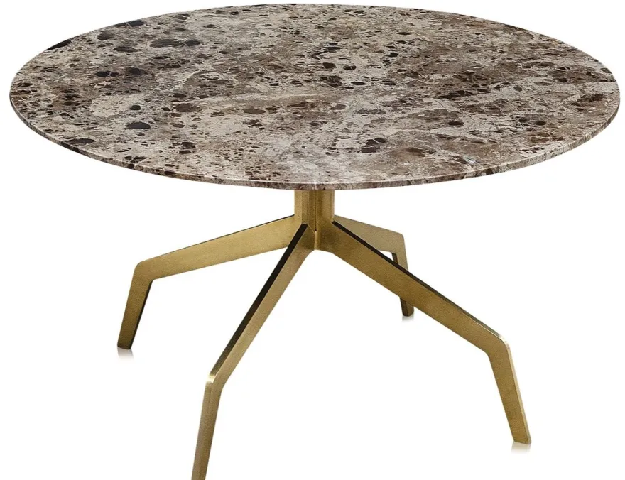 Casa Padrino Luxus Couchtisch Gold Ø 70 x H. 40 cm - Luxus Wohnzimmermöbel