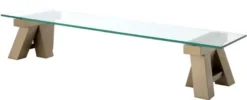 Casa Padrino Luxus Couchtisch Messing 190 x 45 x H. 36 cm - Wohnzimmertisch