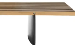 Casa Padrino Luxus Couchtisch Messing / Schwarz 220 x 78 x H. 38 cm - Wohnzimmertisch mit Edelstahl Tischplatte - Luxus Möbel