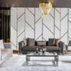 Casa Padrino Luxus Couchtisch Silber 120 x 80 x H. 45 cm - Rechteckiger Wohnzimmertisch mit Glasplatte - Luxus Wohnzimmer Möbel - Luxus Hotel Möbel