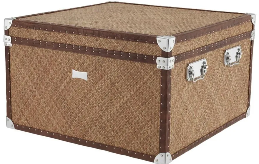 Casa Padrino Luxus Couchtisch im vintage Koffer Design 85 x 85 x H. 51 cm - Designer Möbel