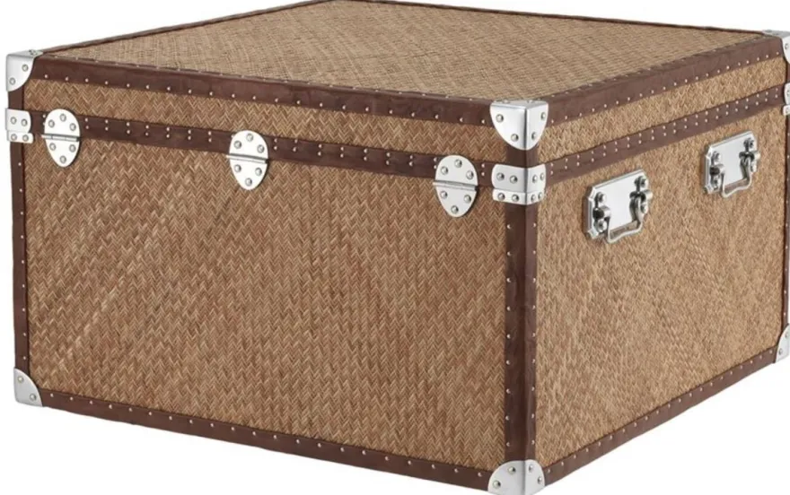 Casa Padrino Luxus Couchtisch im vintage Koffer Design 85 x 85 x H. 51 cm - Designer Möbel