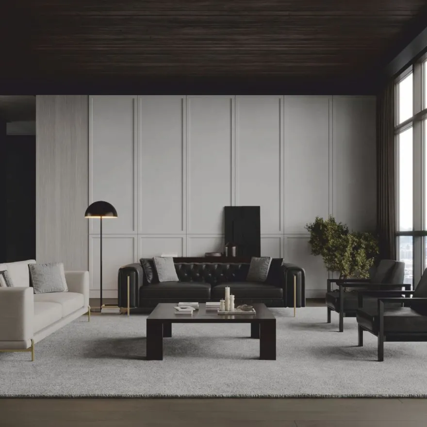 Casa Padrino Luxus Couchtisch Dunkelbraun 140 cm - Wohnzimmer & Hotel Möbel