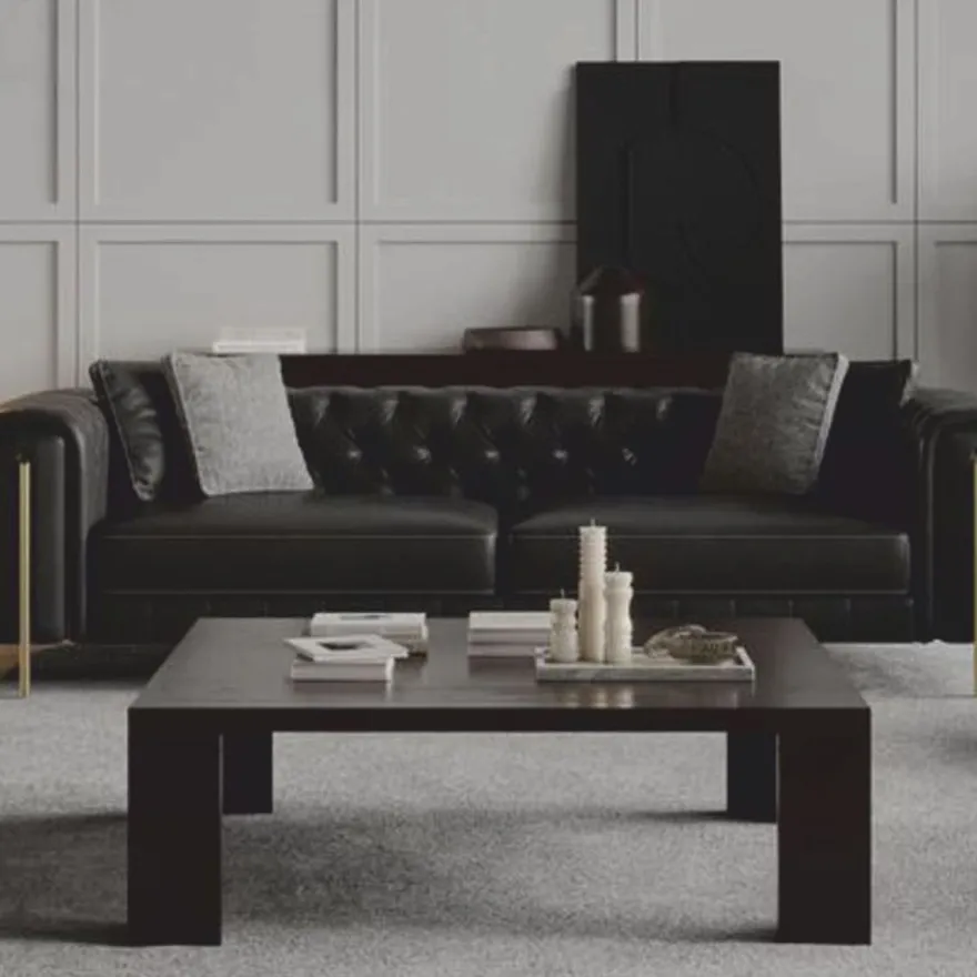 Casa Padrino Luxus Couchtisch Dunkelbraun 140 cm - Wohnzimmer & Hotel Möbel