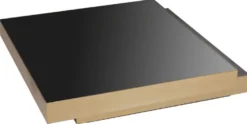 Casa Padrino Luxus Couchtisch Messingfarben / Anthrazitgrau / Schwarz 124 x 135 x H. 32 cm - Moderner Wohnzimmertisch - Wohnzimmer Möbel - Luxus Qualität