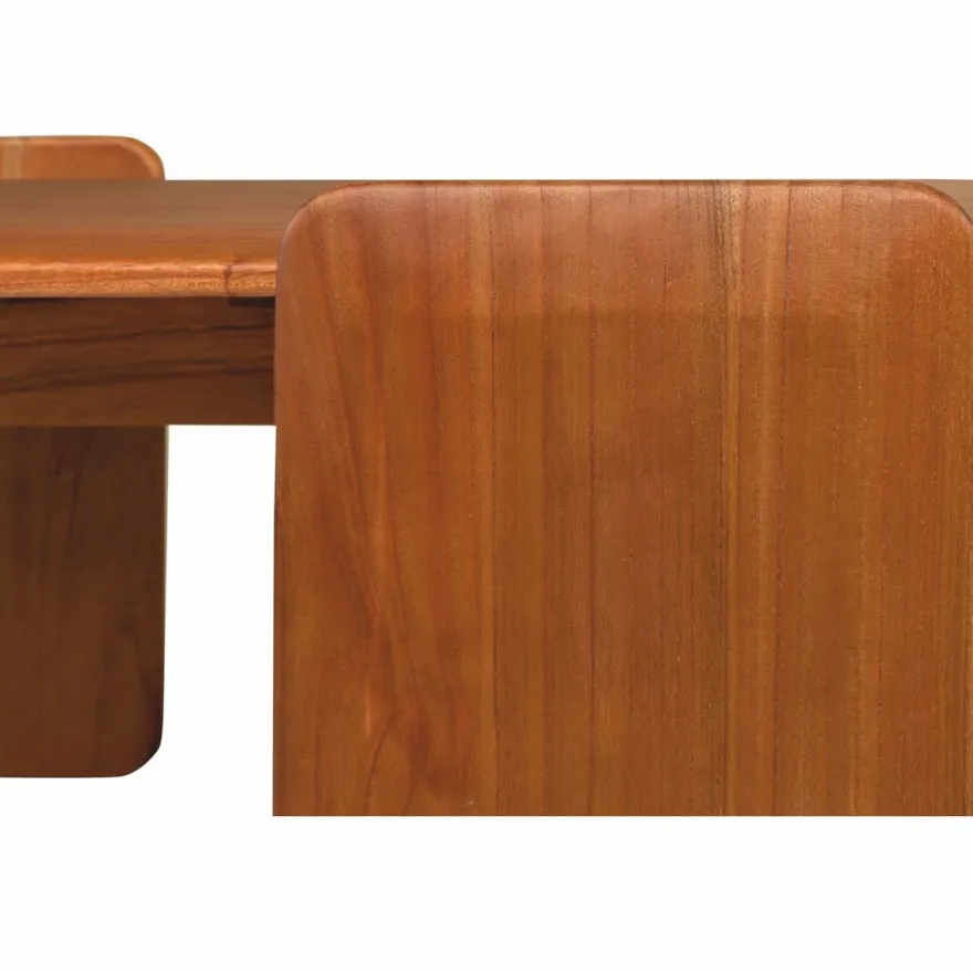 Casa Padrino Luxus Couchtisch Bernstein 155 cm - Massivholz Wohnzimmertisch - Wohnzimmer Möbel - Luxus Möbel