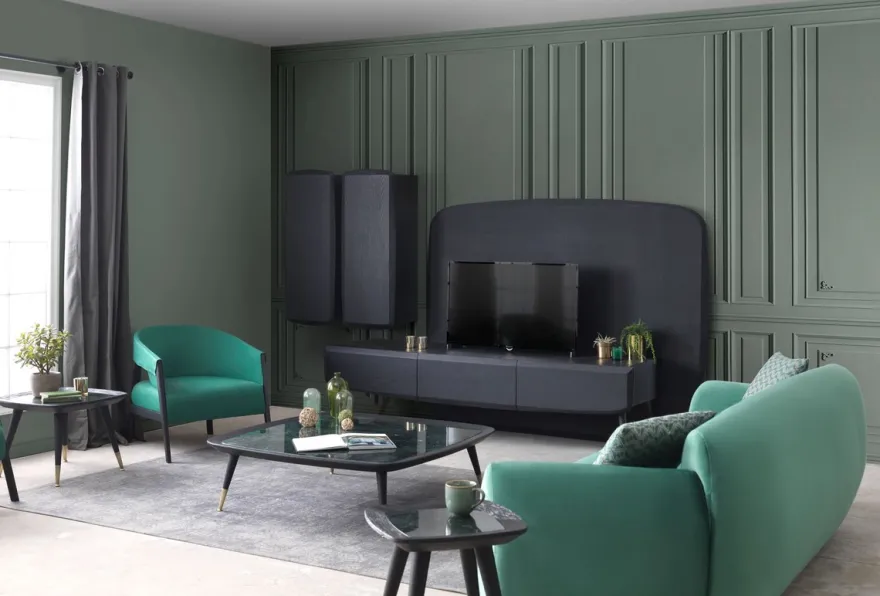 Casa Padrino Luxus Couchtisch Schwarz / Grün / Antik Messing 120 x 120 x H. 38 cm - Quadratischer Wohnzimmertisch mit Marmorplatte - Wohnzimmer Möbel - Hotel Möbel - Luxus Möbel