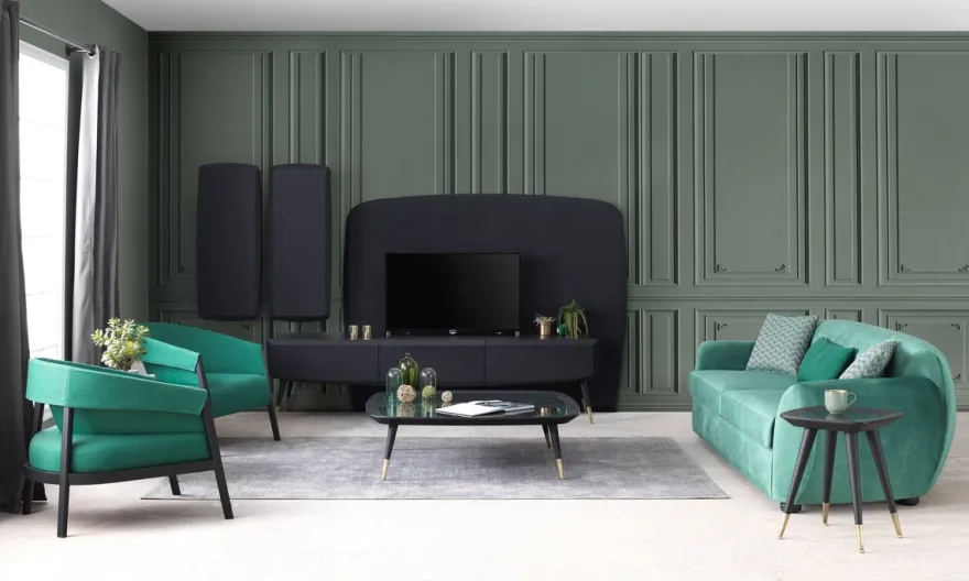 Casa Padrino Luxus Couchtisch Schwarz / Grün / Antik Messing 120 x 120 x H. 38 cm - Quadratischer Wohnzimmertisch mit Marmorplatte - Wohnzimmer Möbel - Hotel Möbel - Luxus Möbel