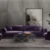 Casa Padrino Luxus Couchtisch Silber / Schwarz 125 x 125 x H. 43 cm - Quadratischer Edelstahl Wohnzimmertisch mit Glasplatte - Wohnzimmer Möbel - Luxus Qualität