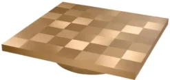 Casa Padrino Luxus Couchtisch Messing 134 x 134 x H. 30 cm - Quadratischer Edelstahl Wohnzimmertisch - Wohnzimmer Möbel - Edelstahl Möbel - Luxus Möbel - Luxus Einrichtung