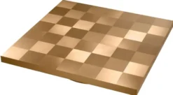 Casa Padrino Luxus Couchtisch Messing 134 x 134 x H. 30 cm - Quadratischer Edelstahl Wohnzimmertisch - Wohnzimmer Möbel - Edelstahl Möbel - Luxus Möbel - Luxus Einrichtung