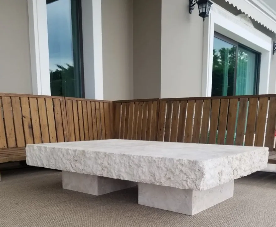 Casa Padrino Luxus Couchtisch Weiß 110 x 70 x H. 35 cm - Moderner Marmor Wohnzimmertisch - Luxus Marmor Wohnzimmer Möbel