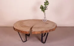Casa Padrino Luxus Couchtisch Braun / Schwarz 110 x 95 x H. 50 cm