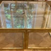 Casa Padrino Luxus Couchtisch Gold 100 x 100 x H. 40 cm - Quadratischer Wohnzimmertisch mit 4 herausziehbaren Beistelltischen - Wohnzimmer Möbel - Luxus Möbel - Luxus Einrichtung