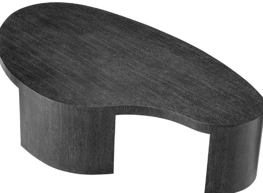 Casa Padrino Luxus Couchtisch Schwarzgrau 150 x 86 x H. 35 cm - Luxus Wohnzimmertisch - Wohnzimmer Möbel - Hotel Möbel - Luxus Qualität